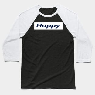 SUPER HAPPY LOGO Baseball T-Shirt